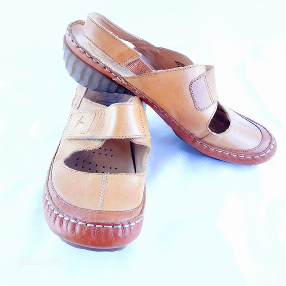 Size 8 Pikolinos tan leather low dress summer Streetwear shoes - Picture 8 of 10